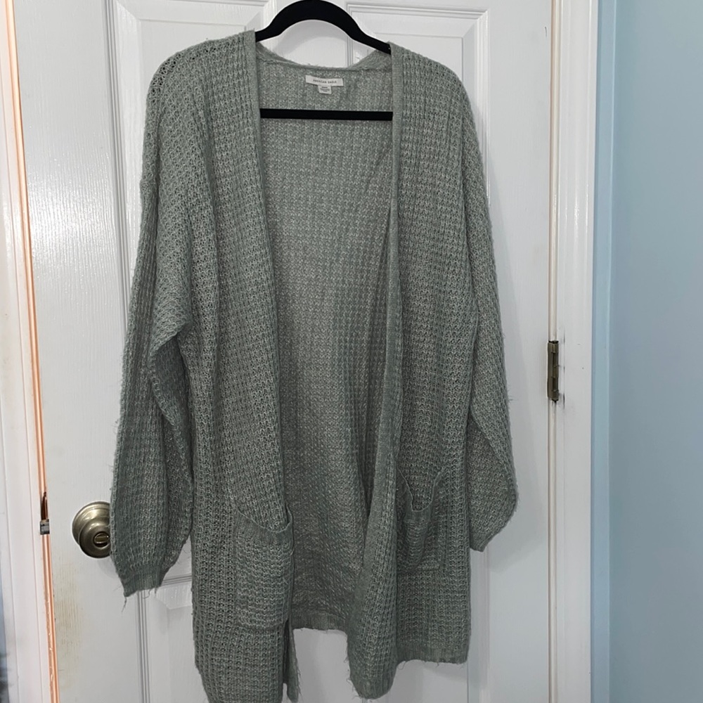American Eagle Outfitters Gray Cardigan